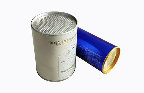 Food grade round paper container
